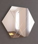 Hanah Home Saga - White Espejo Hexagonal MDF Blanco 70x60 cm